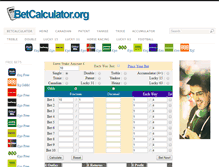 Tablet Screenshot of betcalculator.org